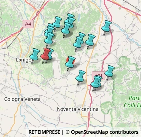 Mappa Via Anesolo, 36040 Sossano VI, Italia (6.7085)