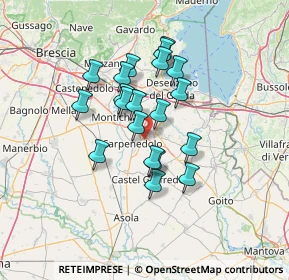 Mappa Via dei Rabbiosi, 46043 Castiglione delle Stiviere MN, Italia (10.6965)