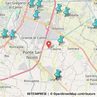 Mappa Via Ponte San Nicolò, 35020 Legnaro PD, Italia (3.20364)