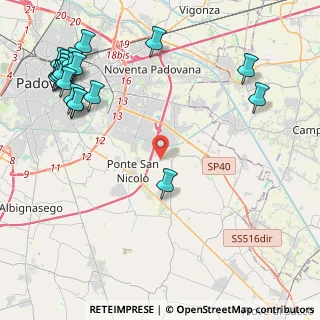 Mappa Via Ponte San Nicolò, 35020 Legnaro PD, Italia (5.985)