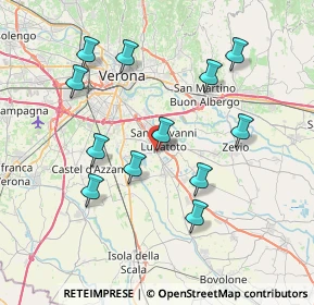 Mappa Via D. Chiesa, 37057 San Giovanni Lupatoto VR, Italia (7.49333)