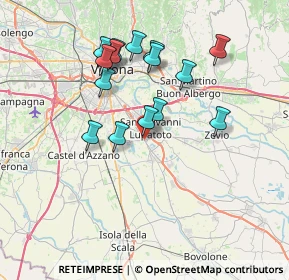 Mappa Via D. Chiesa, 37057 San Giovanni Lupatoto VR, Italia (6.65867)