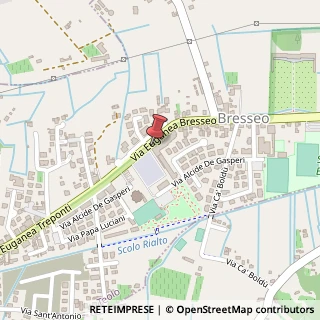 Mappa Via Euganea Bresseo, 2, 35037 Teolo, Padova (Veneto)