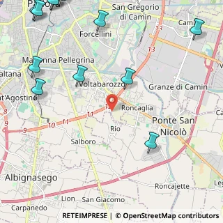 Mappa Via Antonio da Rio, 35127 Padova PD, Italia (3.4175)