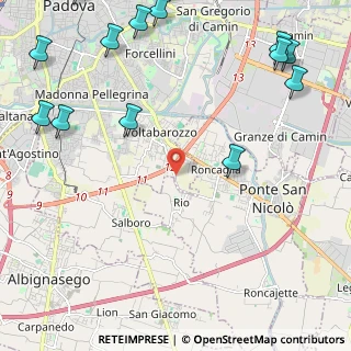 Mappa Via Antonio da Rio, 35127 Padova PD, Italia (3.55813)