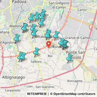 Mappa Via Antonio da Rio, 35127 Padova PD, Italia (1.9835)