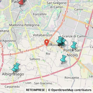 Mappa Via Antonio da Rio, 35127 Padova PD, Italia (2.64583)