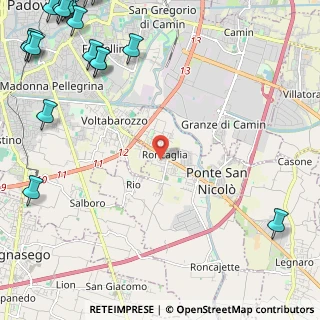 Mappa Via Luigi Boccherini, 35020 Ponte San Nicolò PD, Italia (4.045)