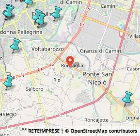 Mappa Via A. Canova, 35020 Ponte San Nicolò PD, Italia (4.045)