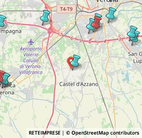 Mappa Via Piave, 37060 Castel D'Azzano VR, Italia (7.234)