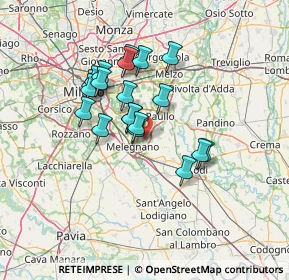 Mappa Via Alessandro Volta, 20070 Dresano MI, Italia (11.0305)