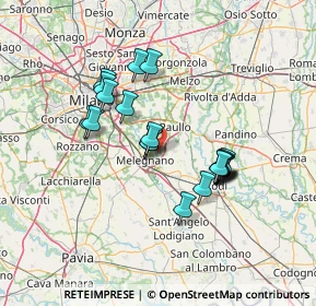 Mappa Via Alessandro Volta, 20070 Dresano MI, Italia (11.886)