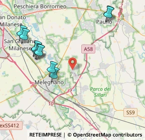 Mappa Via Alessandro Volta, 20070 Dresano MI, Italia (4.65364)