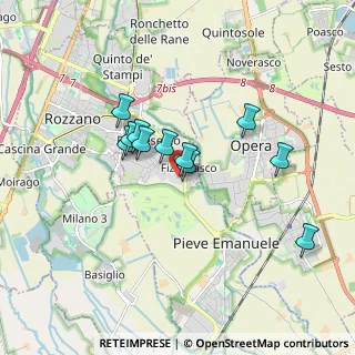 Mappa Via Marino, 20072 Pieve Emanuele MI, Italia (1.39818)