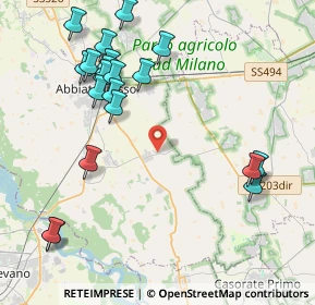 Mappa Via Lattuada, 20081 Morimondo MI, Italia (4.7505)
