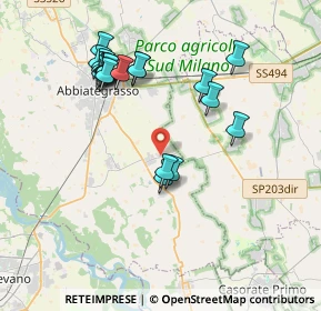 Mappa Via Lattuada, 20081 Morimondo MI, Italia (3.795)