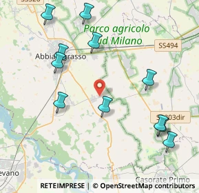 Mappa Via Lattuada, 20081 Morimondo MI, Italia (4.61091)