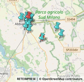 Mappa Via Lattuada, 20081 Morimondo MI, Italia (3.81533)