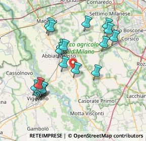 Mappa Via Lattuada, 20081 Morimondo MI, Italia (7.6375)