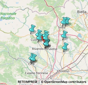 Mappa Frazione Sant'Antonio, 10081 Castellamonte TO, Italia (10.14667)