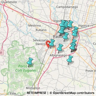 Mappa Via Chioggia, 35142 Padova PD, Italia (7.70235)