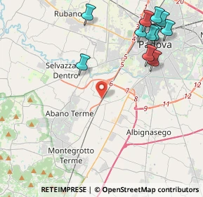 Mappa Via Chioggia, 35142 Padova PD, Italia (5.25636)
