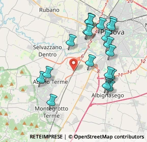 Mappa Via Chioggia, 35142 Padova PD, Italia (3.99368)