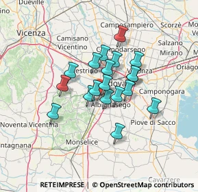 Mappa Via Chioggia, 35142 Padova PD, Italia (9.51053)