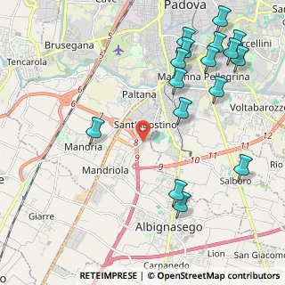 Mappa Via Alessandro Volta, 35020 Sant'Agostino PD, Italia (2.6875)