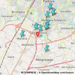 Mappa Via Alessandro Volta, 35020 Sant'Agostino PD, Italia (1.91909)