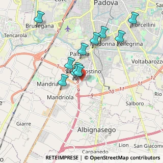 Mappa Via Alessandro Volta, 35020 Sant'Agostino PD, Italia (1.69182)