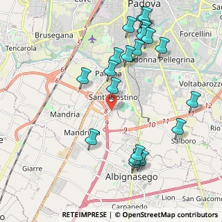Mappa Via Alessandro Volta, 35020 Sant'Agostino PD, Italia (2.3325)