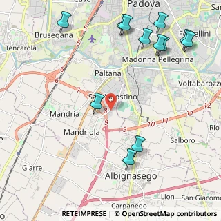 Mappa Via Alessandro Volta, 35020 Sant'Agostino PD, Italia (2.7925)