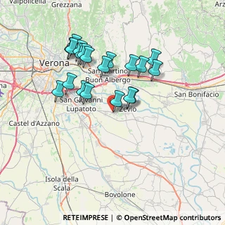 Mappa Via I Maggio 151 Santa Maria di Zevio, 37059 Zevio VR, Italia (6.8695)