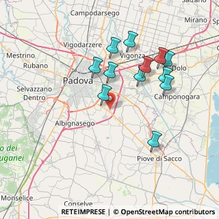 Mappa Via Trento, 35020 Ponte San Nicolò PD, Italia (7.325)
