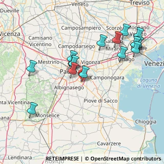 Mappa Via Trento, 35020 Ponte San Nicolò PD, Italia (17.42375)
