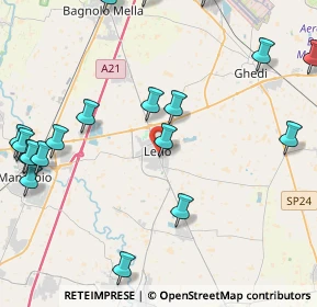 Mappa Via Dante A., 25024 Leno BS, Italia (5.7045)