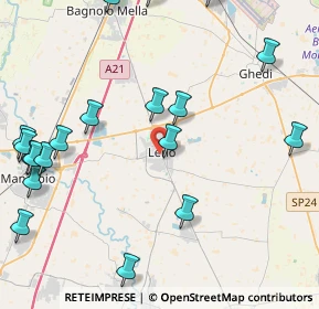 Mappa Via Wiliam Zannini, 25024 Leno BS, Italia (5.6555)