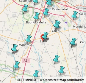 Mappa Piazza Donatori di Sangue, 25024 Leno BS, Italia (9.8015)