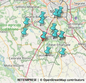 Mappa Viale Longarone, 20080 Zibido San Giacomo MI, Italia (6.51533)