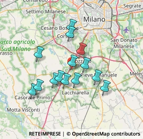 Mappa Viale Longarone, 20080 Zibido San Giacomo MI, Italia (5.855)