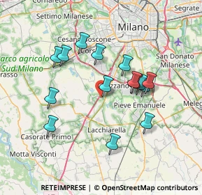 Mappa Viale Longarone, 20080 Zibido San Giacomo MI, Italia (6.53133)