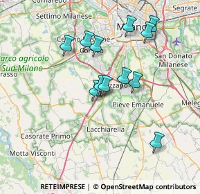 Mappa Viale Longarone, 20080 Zibido San Giacomo MI, Italia (6.41833)