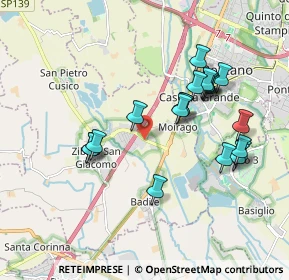 Mappa Viale Longarone, 20080 Zibido San Giacomo MI, Italia (1.8005)