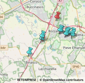 Mappa Viale Longarone, 20080 Zibido San Giacomo MI, Italia (3.56364)
