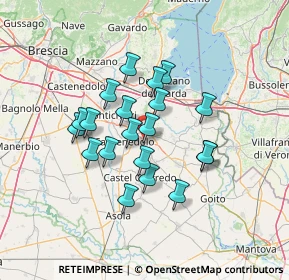Mappa Via Mantovana Vecchia, 46043 Castiglione delle Stiviere MN, Italia (11.019)