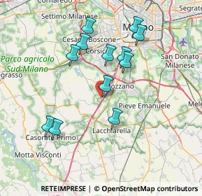 Mappa Via Castoldi, 20080 Zibido San Giacomo MI, Italia (7.03667)