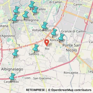 Mappa Via Leandro Faggin, 35020 Ponte San Nicolò PD, Italia (2.79091)
