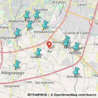 Mappa Via Leandro Faggin, 35020 Ponte San Nicolò PD, Italia (2.40273)