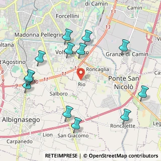 Mappa Via Leandro Faggin, 35020 Ponte San Nicolò PD, Italia (2.46846)